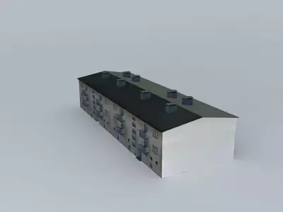 Caprag older residential building Free 3D model