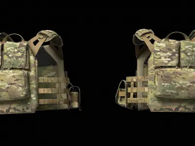Plate Carriers CRYE JPC 2 V4 Low-poly 3D model