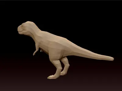 t rex basic mesh 3D model