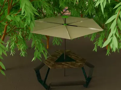 Umbrella Free 3D model get