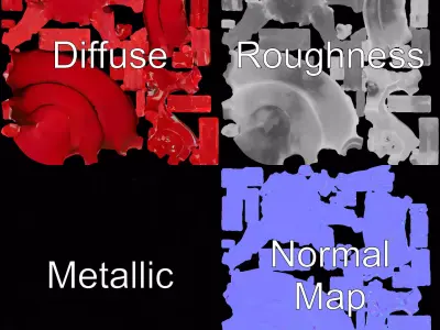 Scarlet Insectoid model pack Low-poly 3D model