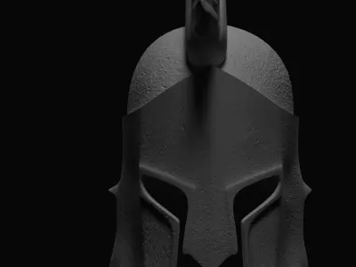 Spartan helmet 3D model 2