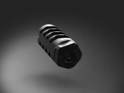 muzzle brake mou station 3D model