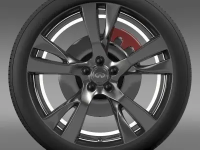 Infiniti M wheel 3D model