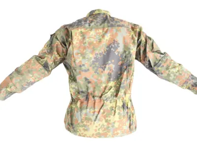 Military jacket of Bundeswehr Uniform 19 Low-poly 3D model