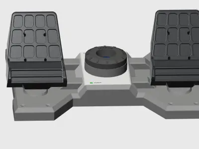 Saitek Rudder Pedals to Cessna Conversion 3D print model