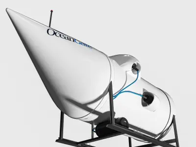 Ocean Gate Submarine Low-poly 3D model