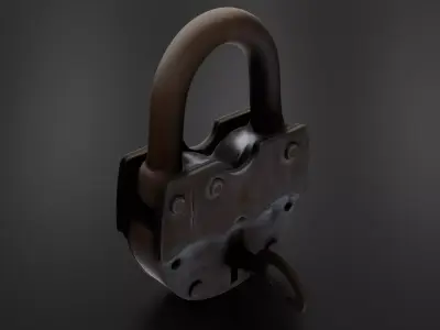 Padlock 2 3D print model