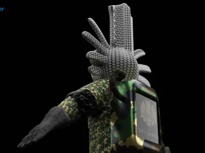 Future Military Space Gaming War Suit Free 3D model