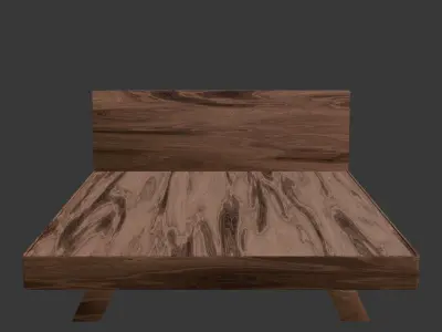 Modern Bed Free Free 3D model