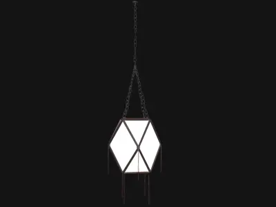 chinese style hanging light model 2 Free 3D model