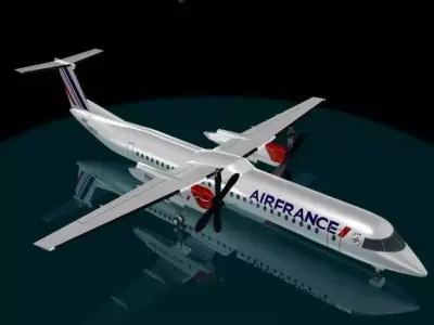Air france Regional dash 8-400 3D model