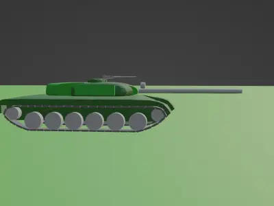 Medium Tank T-58 3D model
