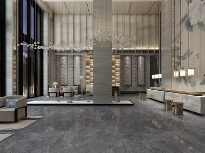 The Hotel Lobby 16 3D model