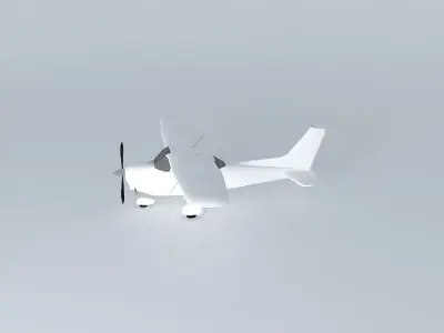 Template Cessna 152 Free 3D model