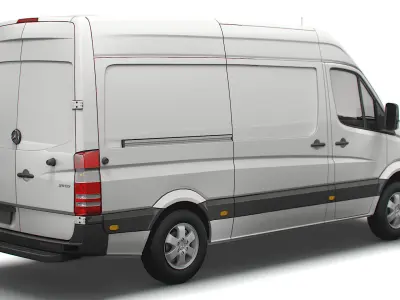 Mercedes Benz Sprinter Van L2H2 2018 3D model