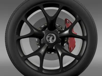 Vauxhall Insignia VRX wheel 3D model