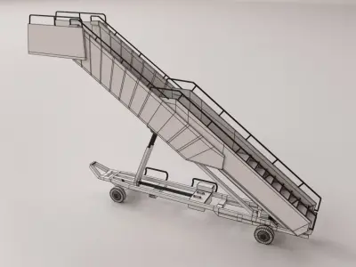 Airplane Staircase 3D model