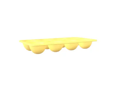 Egg Tray Storage v1 001 Low-poly 3D model