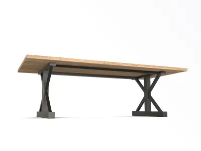 outdoor loft table interior  FOUR COLORS 3D model