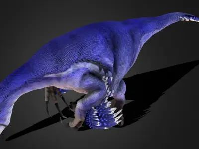 Therizinosaurus Low-poly 3D model