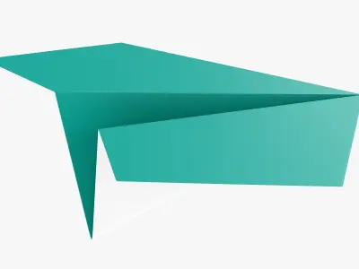 Paper airplane 03 3D model