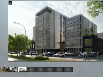 Lumion 12 scene office building - Archicad Sketchup 3D model