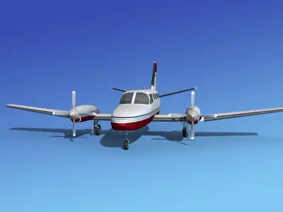 Cessna 441 Conquest II V08 3D model