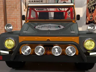 Volkswagen Safari -Thing- modified 3D model