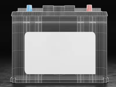 Car Battery Type A 3D model