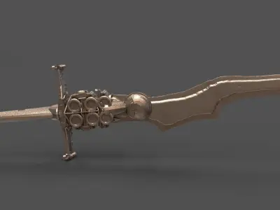 Sci-Fi Jet dagger 3D model