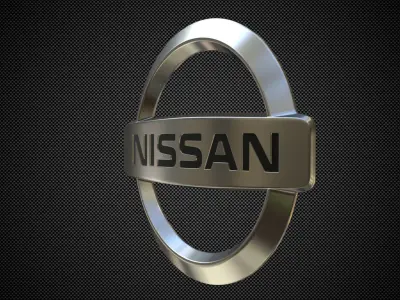 nissan logo 3D model