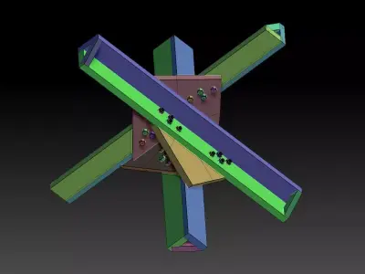 Hedgehog Anti Tank 3D print model