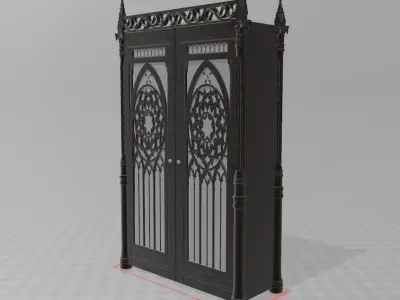 Gothic cabinet Free 3D model