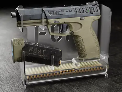 FORT-28 mod2 Low-poly 3D model