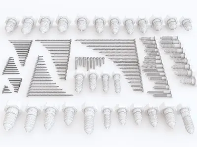 Nuts Blots and Screws vol 01 3D model