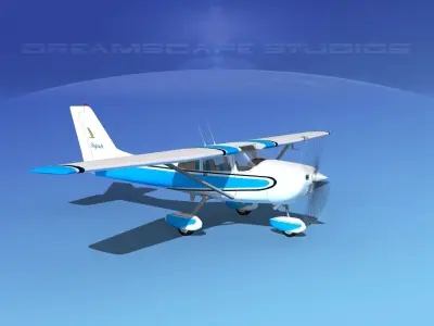 Cessna 172 Skyhawk 1967 V06 3D model