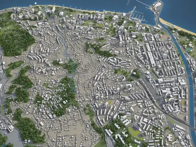 Sochi - city and surroundings 3D model