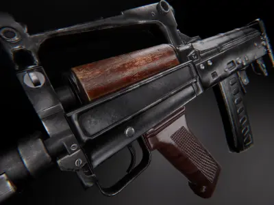 AAA GROZA Game Ready PBR Low-poly 3D model