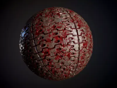 Tank Tred Military Dirty Seamless PBR Texture Texture