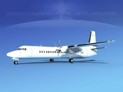 Fokker F-60 Unmarked 2 3D model