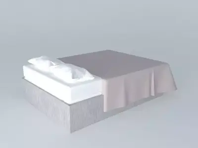Double Bed  Free 3D model purchase