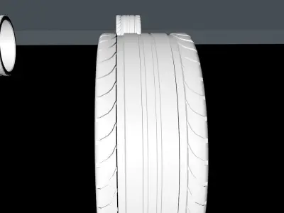 Tesla cyber truck modified With accessories and Garage Low-poly 3D model