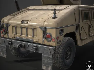 HMMWV Low-poly 3D model
