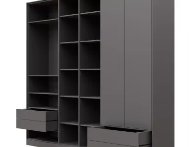 Bedroom wardrobe-02 Free 3D model