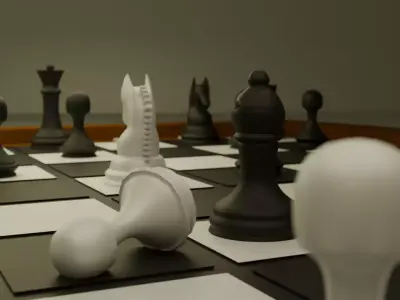 CHESS BOARD Low-poly 3D model