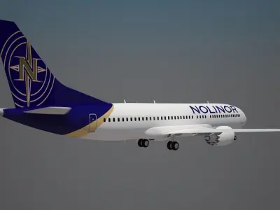 Nolinor Aviation 737 Aircraft 3D model