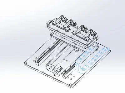 Hinge locating mechanism 3D model