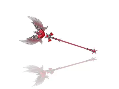 Blessed Scepter Low-poly 3D model