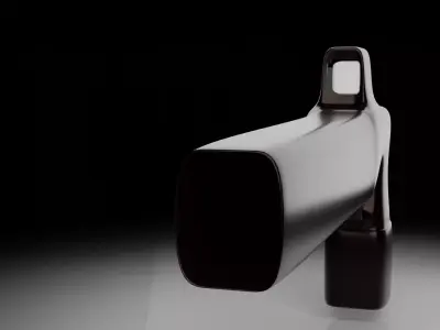 Futuristic Gun Free low-poly 3D model